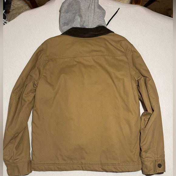 Billabong Men’s tan canvas jacket, men’s size large - Picture 12 of 14